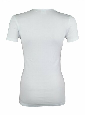 DAMES BEEREN T-SHIRT MET O-HALS EN KORTE MOUW M3000 WIT